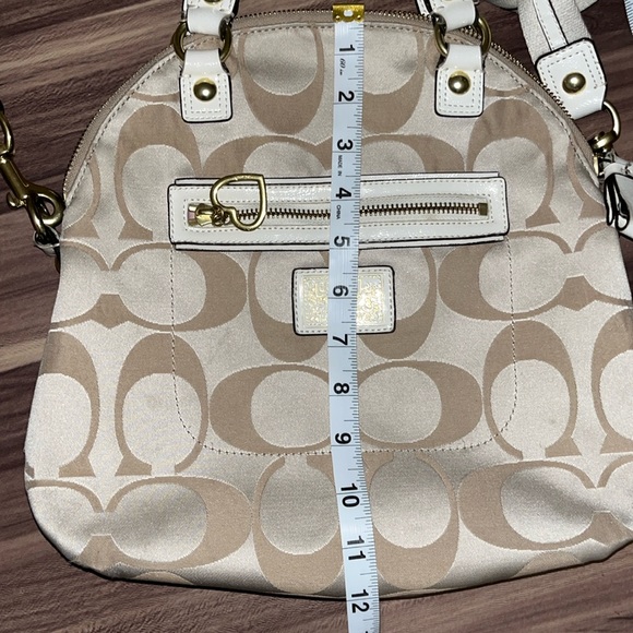 COACH Daisy Monogram Foldover Crossbody Purse - Picture 9 of 16